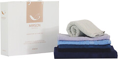 Фото MirSon набор полотенец 5087 Elite SoftNess azure 70x140 6 шт