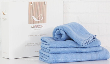 Фото MirSon набор полотенец 5072 Elite SoftNess cornflower 50x90, 70x140