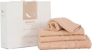 Фото MirSon набор полотенец 5075 Elite SoftNess ivory 50x90 6 шт