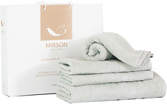 Фото MirSon набор полотенец 5078 Elite SoftNess menthol 50x90, 70x140