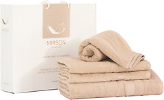 Фото MirSon набор полотенец 5084 Elite SoftNess beige 40x70, 50x90, 70x140, 100x150