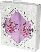 Фото Gulcan набор полотенец Cotton Malina 50x90, 70x140 светло-сиреневый