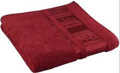 Фото GM textile полотенце махровое Бамбук 70x140 красное