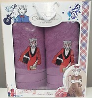 Фото Zeron набор полотенец Woman Towel 50x90, 70x140 фиолетовый (18022)