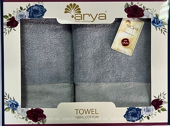 Фото Arya набор полотенец Sena 50x90, 70x140 светло-голубой