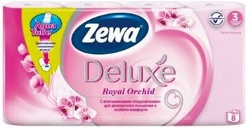 Фото Zewa Туалетная бумага Deluxe Royal Orchid 3-слойная 8 шт