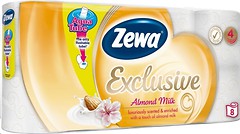 Фото Zewa Туалетная бумага Exclusive Almond Milk 4-слойная 8 шт