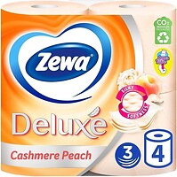 Фото Zewa Туалетная бумага Deluxe Cashmere Peach 3-слойная 4 шт