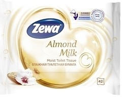 Фото Zewa Влажная туалетная бумага Almond Milk 42 шт