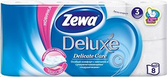 Фото Zewa Туалетная бумага Deluxe Delicate Care 3-слойная 8 шт
