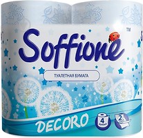 Фото Soffione Туалетная бумага Decoro 2-слойная 4 шт