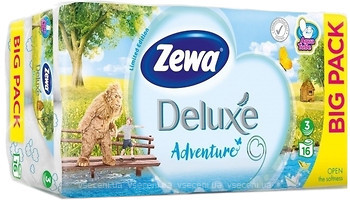 Фото Zewa Туалетная бумага Deluxe Adventure 3-слойная 16 шт