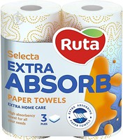 Фото Ruta Бумажные полотенца Extra Absorb 3-слойные 2 шт