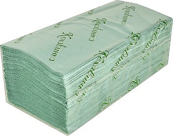 Фото Кохавинка Бумажные полотенца листовые зеленые 200 шт