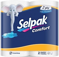 Фото Selpak Бумажные полотенца Comfort 2-слойные 2 шт