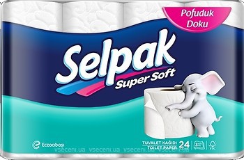 Фото Selpak Туалетная бумага Super Soft 3-слойная 24 шт