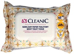 Фото Cleanic Влажная туалетная бумага 1-слойная белая 60 шт