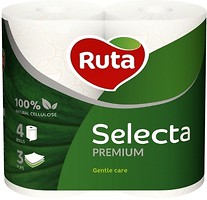 Фото Ruta Туалетная бумага Selecta Premium 3-слойная 4 шт