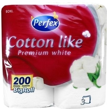 Фото Perfex Туалетная бумага Cotton Premium White 3-слойная 4x21 шт