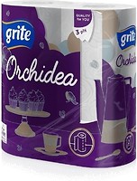 Фото Grite Бумажные полотенца Orchidea Gold 3-слойные 2 шт