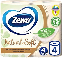 Фото Zewa Туалетная бумага Natural Soft 4-слойная 4 шт