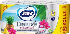Фото Zewa Туалетная бумага Deluxe Tropical Dreams 3-слойная 16 шт