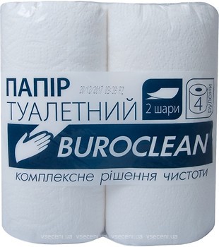 Фото BuroClean Туалетная бумага 2-слойная белая 4 шт