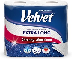 Фото Velvet Бумажные полотенца Extra Long 2-слойная 2 шт