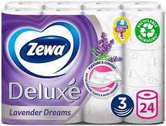 Фото Zewa Туалетная бумага Deluxe Lavender Dreams 3-слойная 24 шт