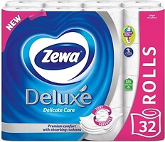 Фото Zewa Туалетная бумага Deluxe Delicate Care 3-слойная 32 шт