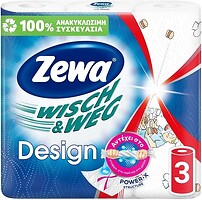 Фото Zewa Бумажные полотенца Wisch & Weg Design 2-слойные 3 шт