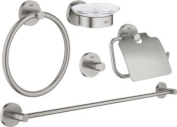 Фото Grohe набор для ванной 5 в 1 Essentials (40344DC1)