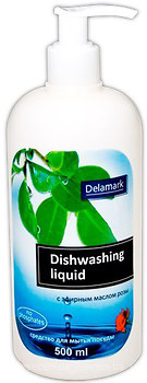 Фото DeLaMark Средство для мытья посуды с эфирным маслом розы 500 мл