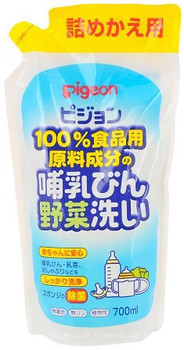 Фото Pigeon Средство для мытья бутылочек и овощей (сменный блок) 700 мл