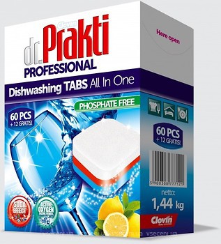 Фото Dr.Prakti Таблетки для посудомоечных машин 72 шт