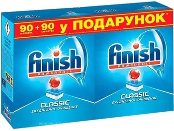 Фото Finish Таблетки для посудомоечных машин Classic 90+90 шт