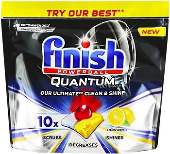Фото Finish Таблетки для посудомоечных машин Quantum Ultimate Lemon 10 шт
