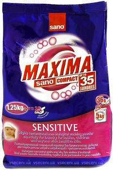Фото Sano Стиральный порошок Maxima Sensitive 5 кг