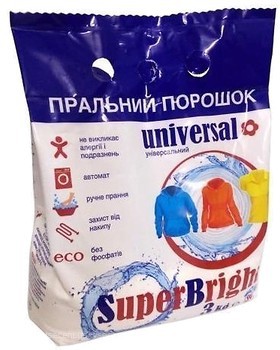 Фото Super Bright Стиральный порошок универсальный 3 кг