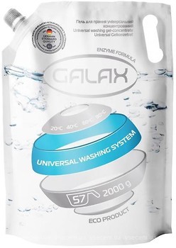Фото Galax Гель для стирки Универсальный для белых и цветных тканей 2 л