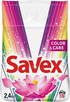 Фото Savex Стиральный порошок Color&Care 2.4 кг