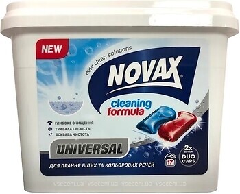 Фото Novax Капсулы для стирки Universal 17 шт