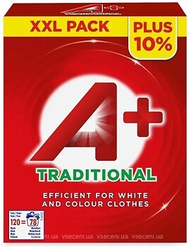 Фото A+ Стиральный порошок Traditional 5.1 кг