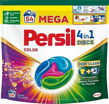Фото Persil капсулы для стирки Discs Color 54 шт