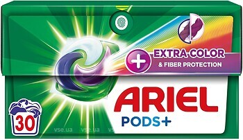 Фото Ariel капсулы для стирки All in 1 Pods Color + Extra Fiber Protection 30 шт