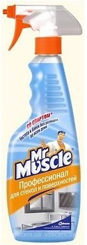 Фото Mr. Muscle Спрей для стекол с нашатырным спиртом Синий 500 мл