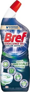 Фото Bref Гель для чистки унитаза Excellence Gel Color Activ Цитрус 700 мл