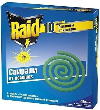 Фото Raid спираль от комаров 10 шт