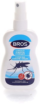Фото Bros спрей от комаров и клещей 50 мл