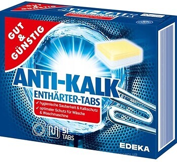 Фото Gut & Gunstig таблетки от накипи Anti Kalk 51 шт